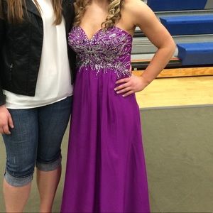 Purple prom dress